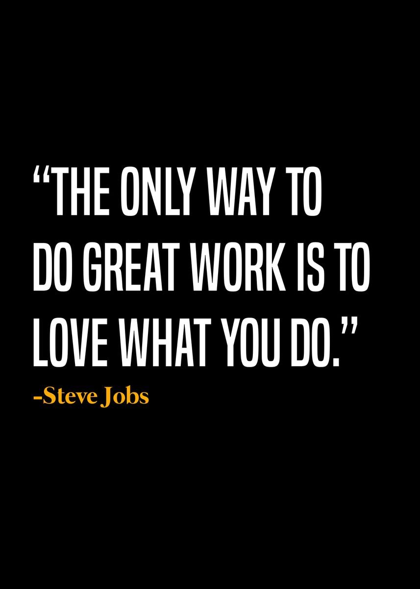 'Steve Jobs Quote ' Poster, picture, metal print, paint by DIMS | Displate