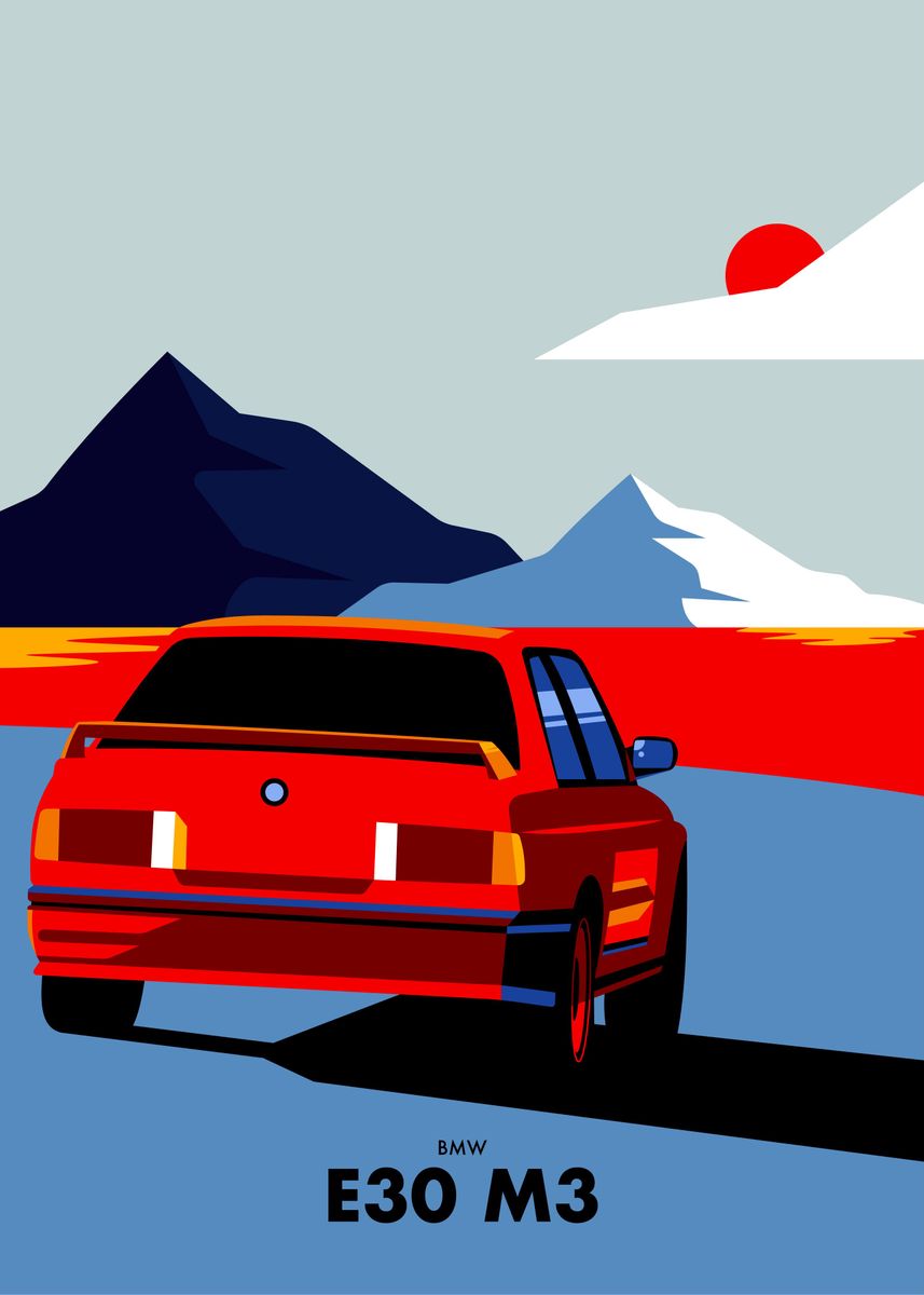 E30 M3 Minimalist Car Poster Picture Metal Print Paint By Misbahul e30-m3-minimalist-car-poster-picture-metal-print-paint-by-misbahul