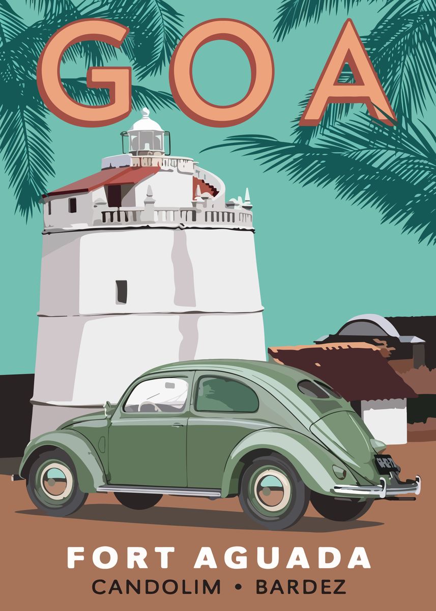 'visit to goa' Poster by Leonardo Djuminnic | Displate