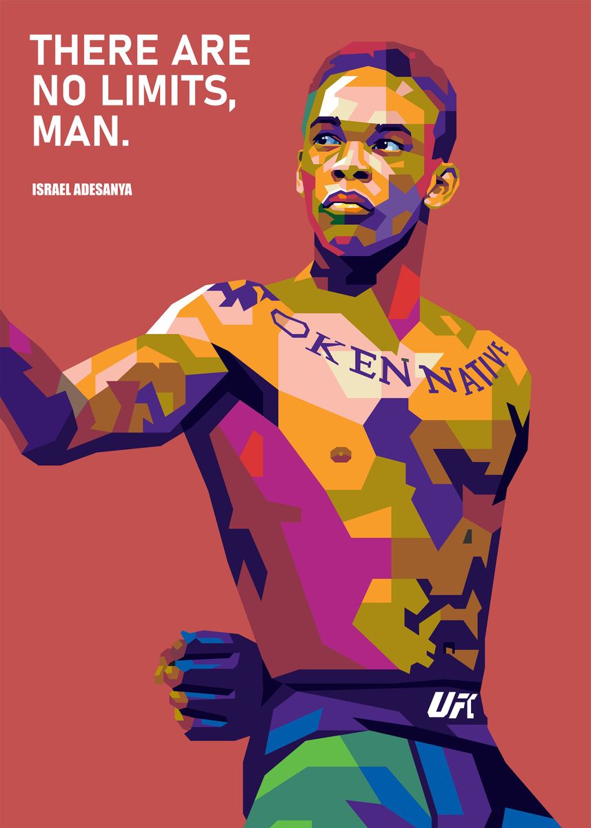 Israel Adesanya Poster By Indra Displate 