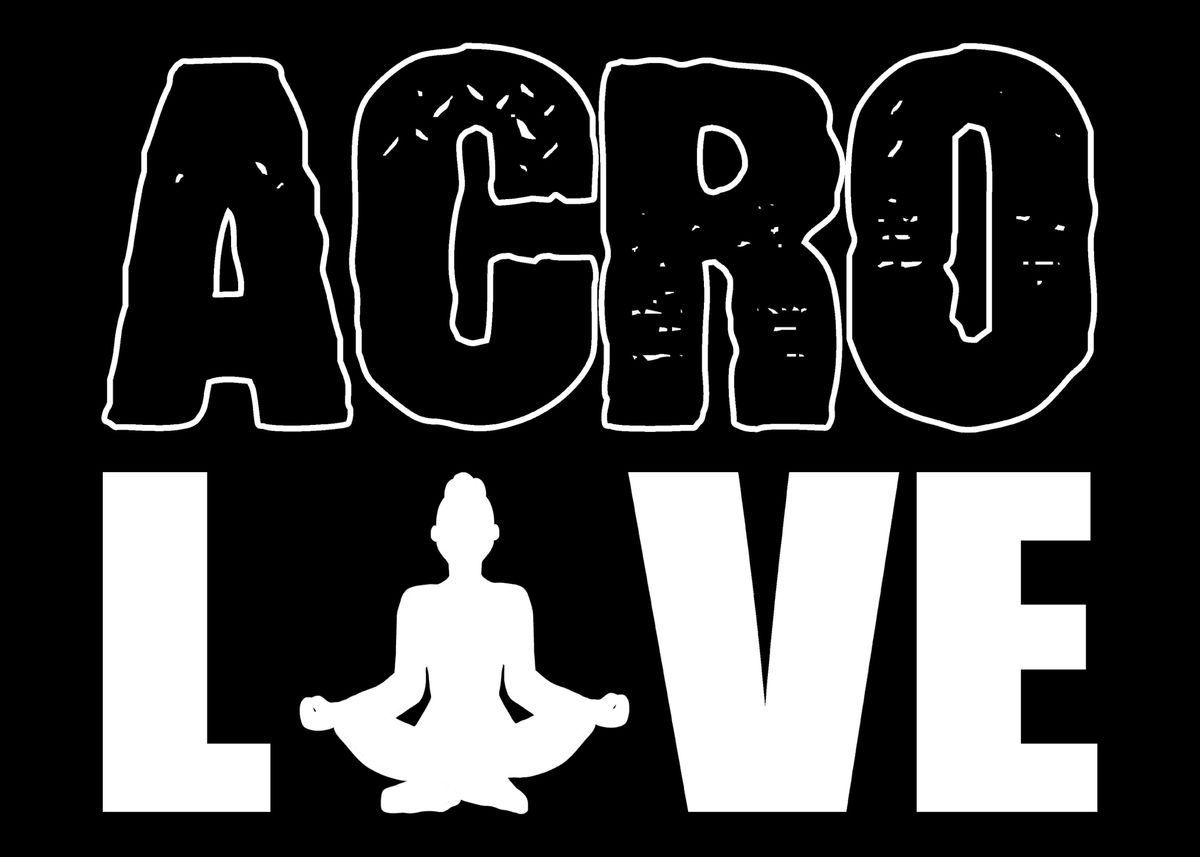 'Acro Love Yoga Instructor ' Poster by Powdertoastman Displate