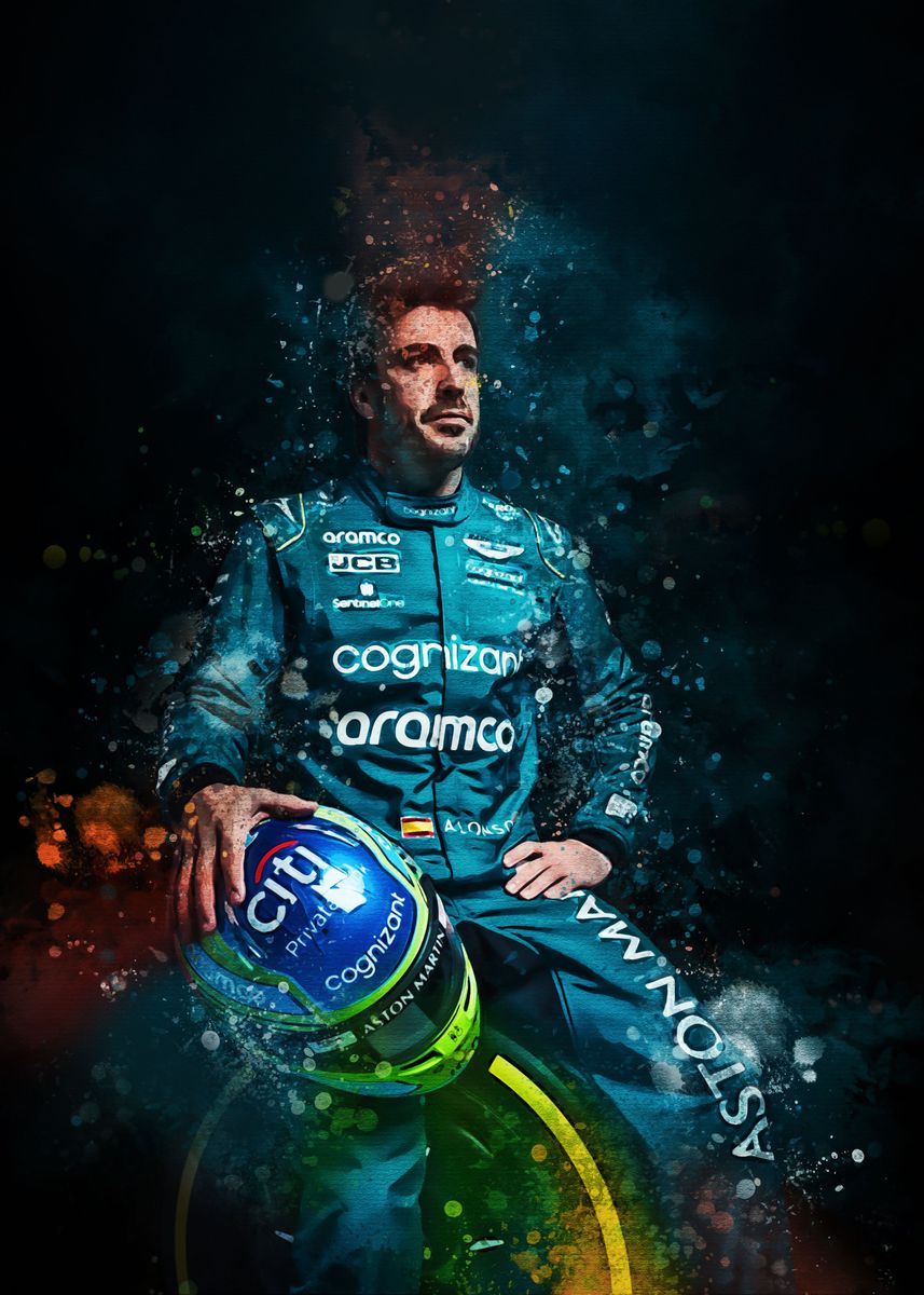 'Fernando Alonso ' Poster by DUKE STUDIO | Displate