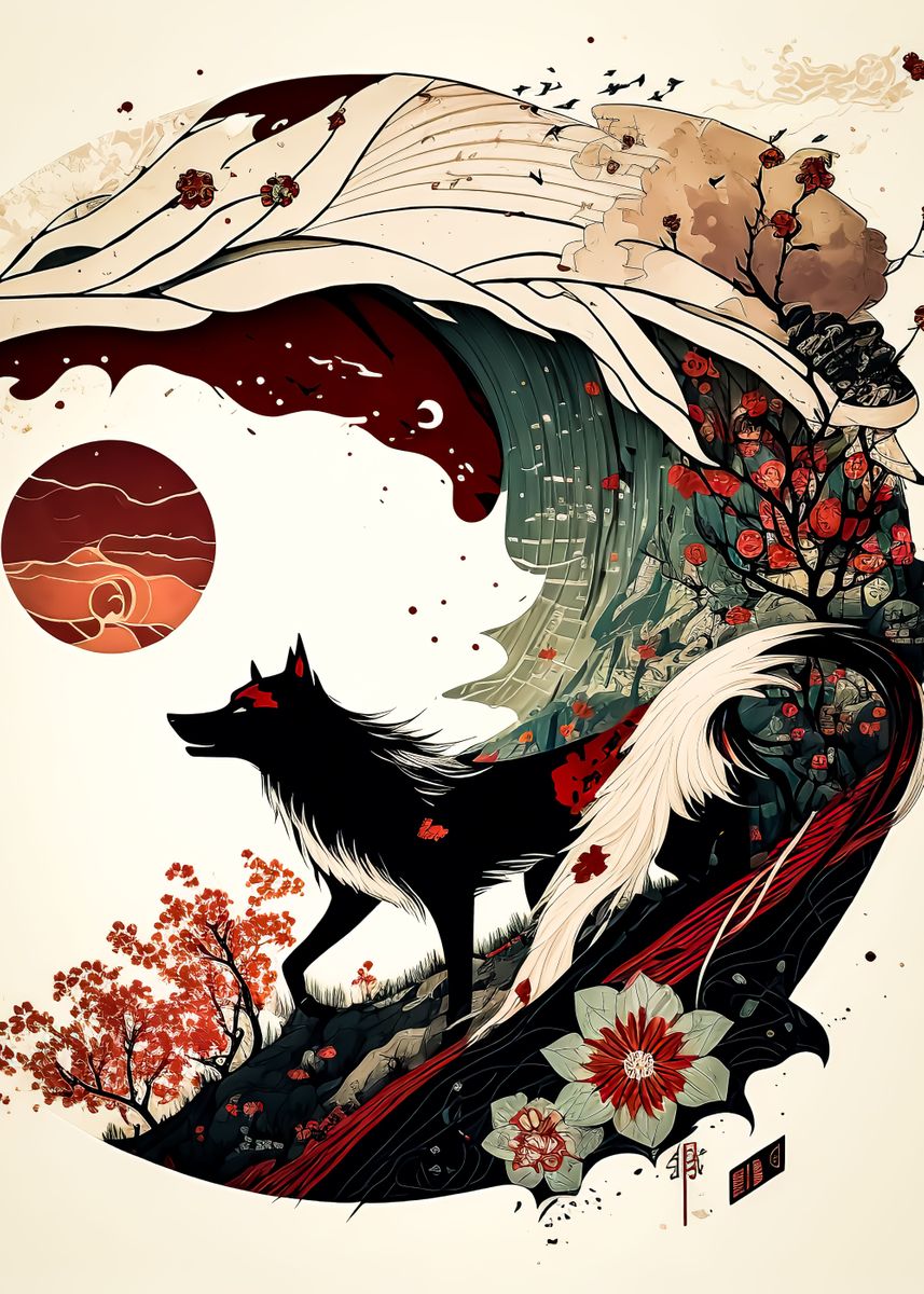 Okami. Amaterasu  Okami, Amaterasu, Anime wolf