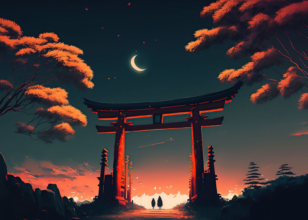 'Japanese Torii gate' Poster by Desiree Mendez | Displate