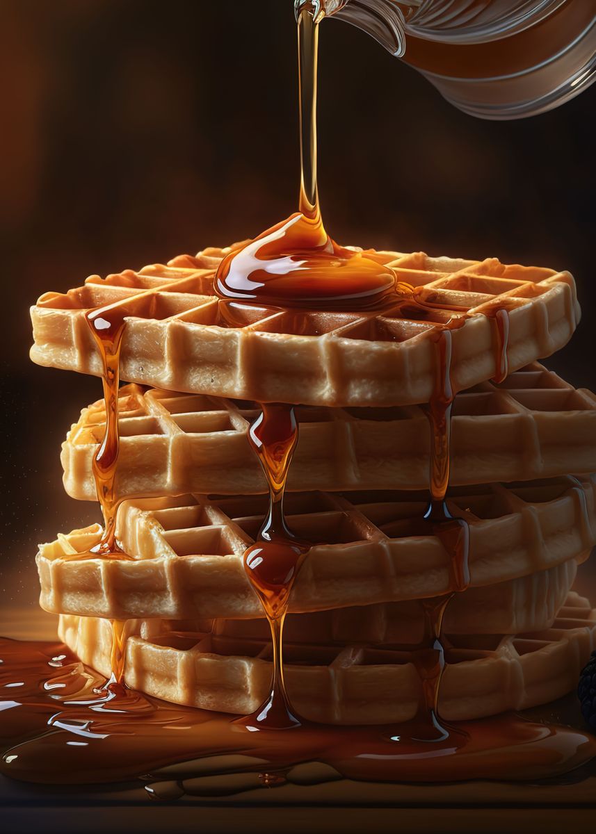 'waffles ' Poster by Chester Draper Displate