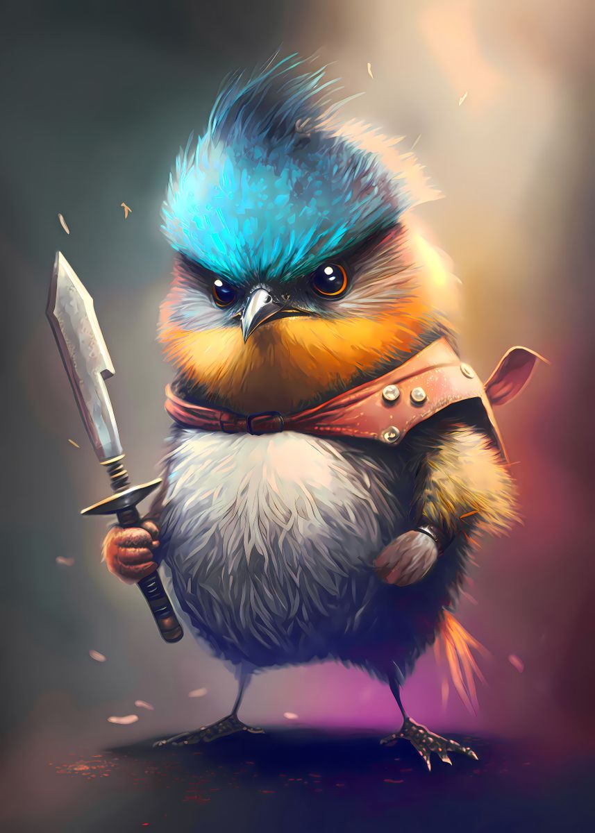 'Anger Of Baby Bird' Poster by Luong Phat | Displate