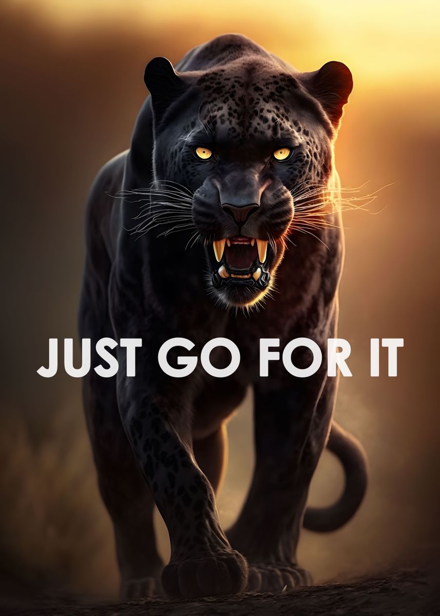 'black panther Motivation' Poster by MK studio | Displate