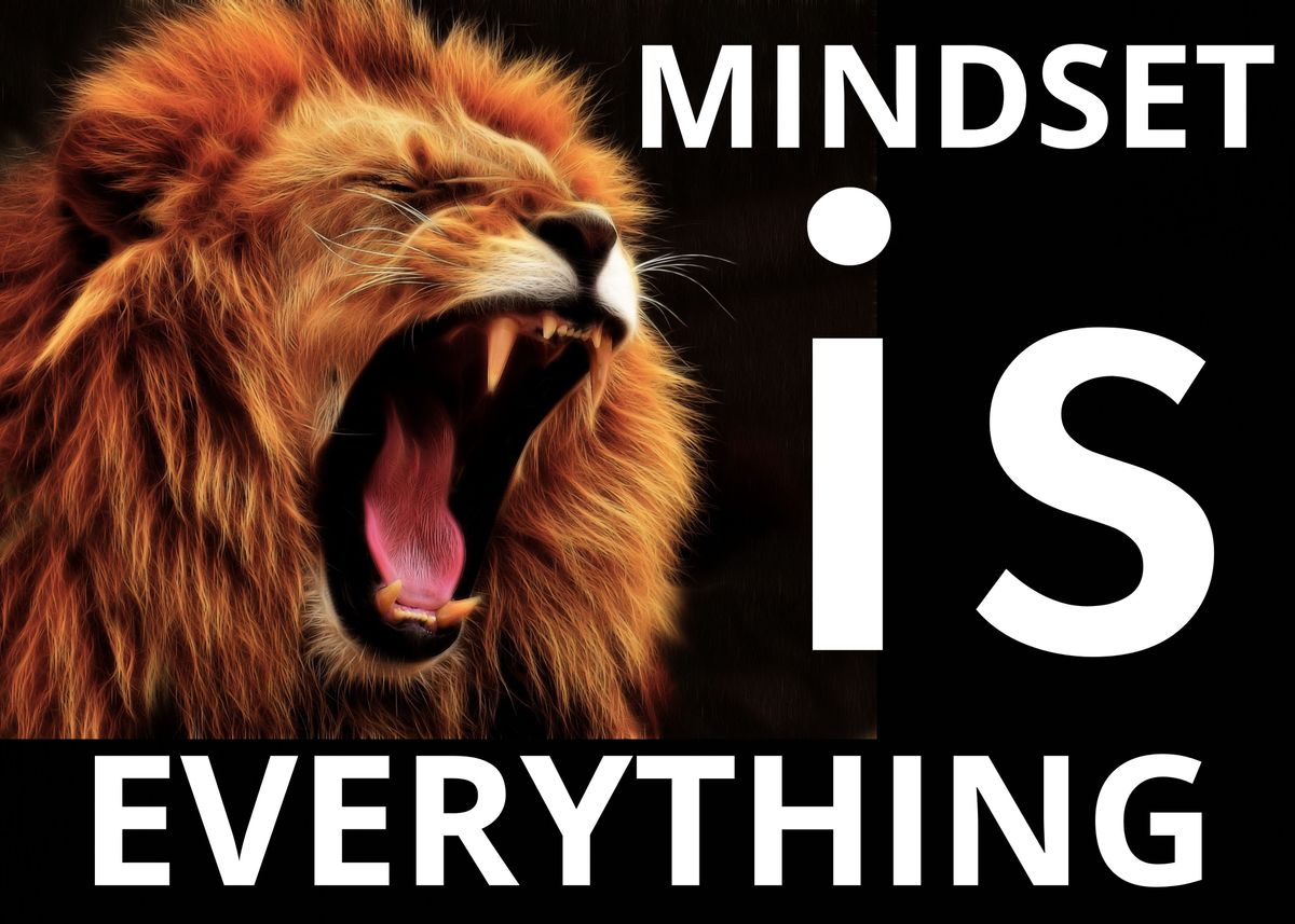 'Mindset is Everything' Poster by Cool Shop Displate