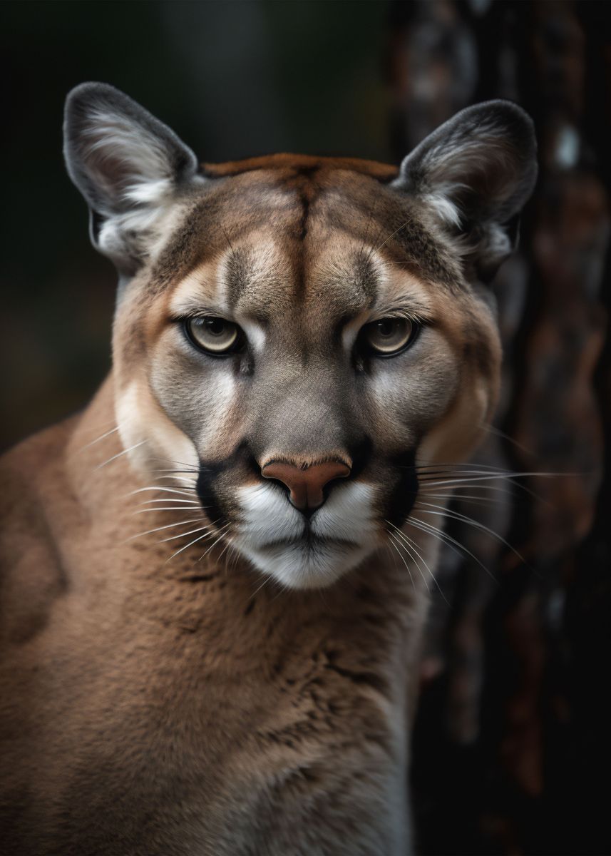 'Intense Puma' Poster, picture, metal print, paint by Zooscape Wildlife ...