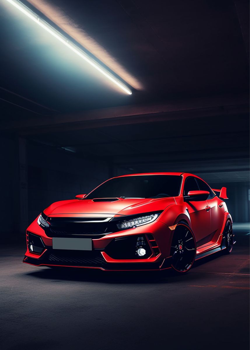 'Civic Type R JDM Cars' Poster by Beautiful Beast Displate