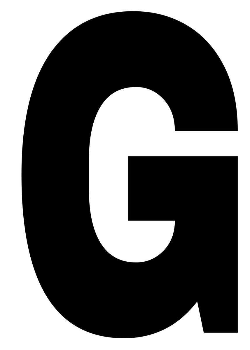 'Capital Letter G' Poster, picture, metal print, paint by Wijaki ...