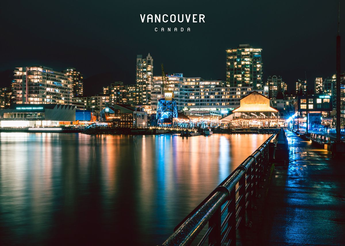 'Vancouver ' Poster by Explore Universe Displate
