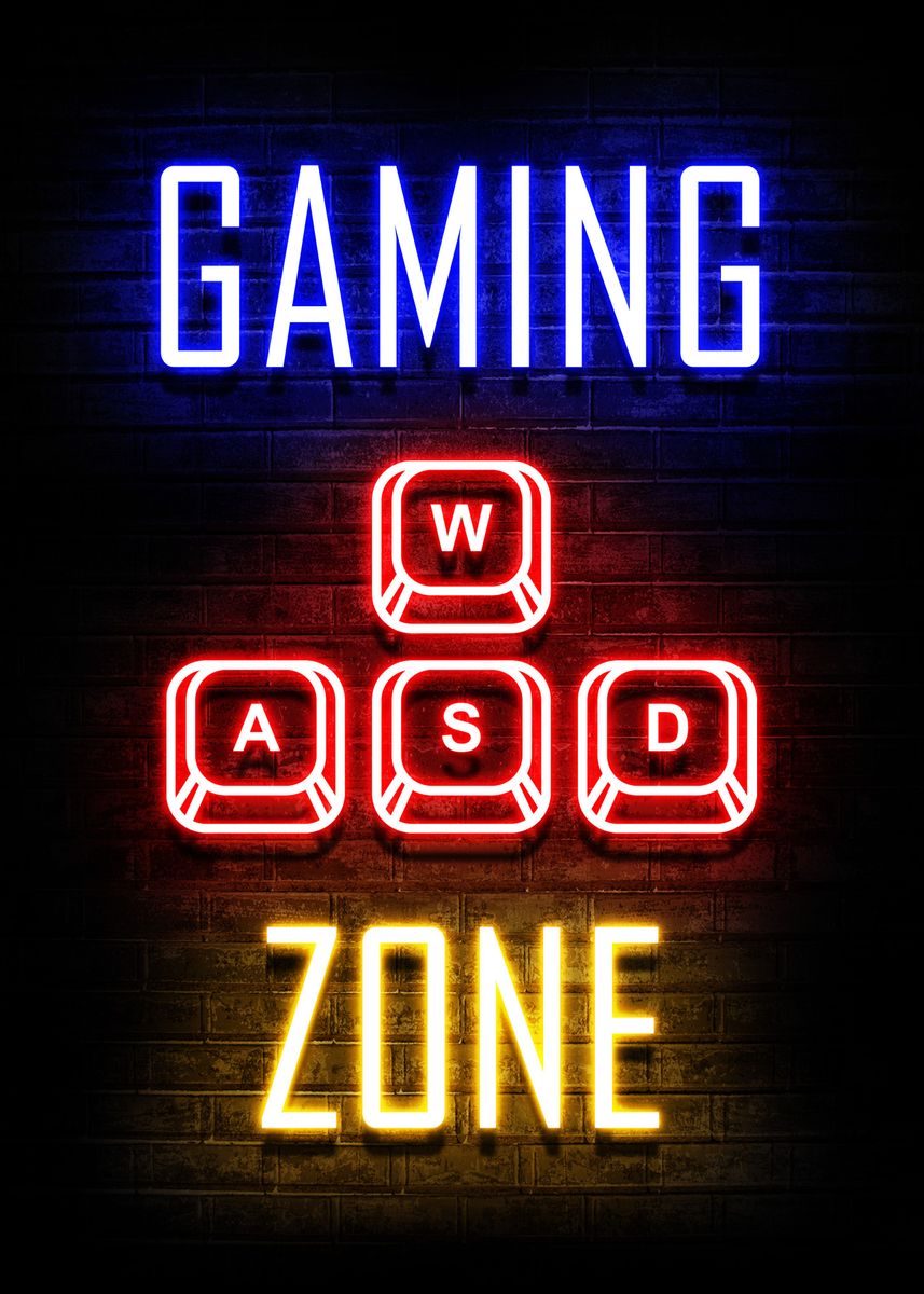 Art Poster WASD Gaming Zone