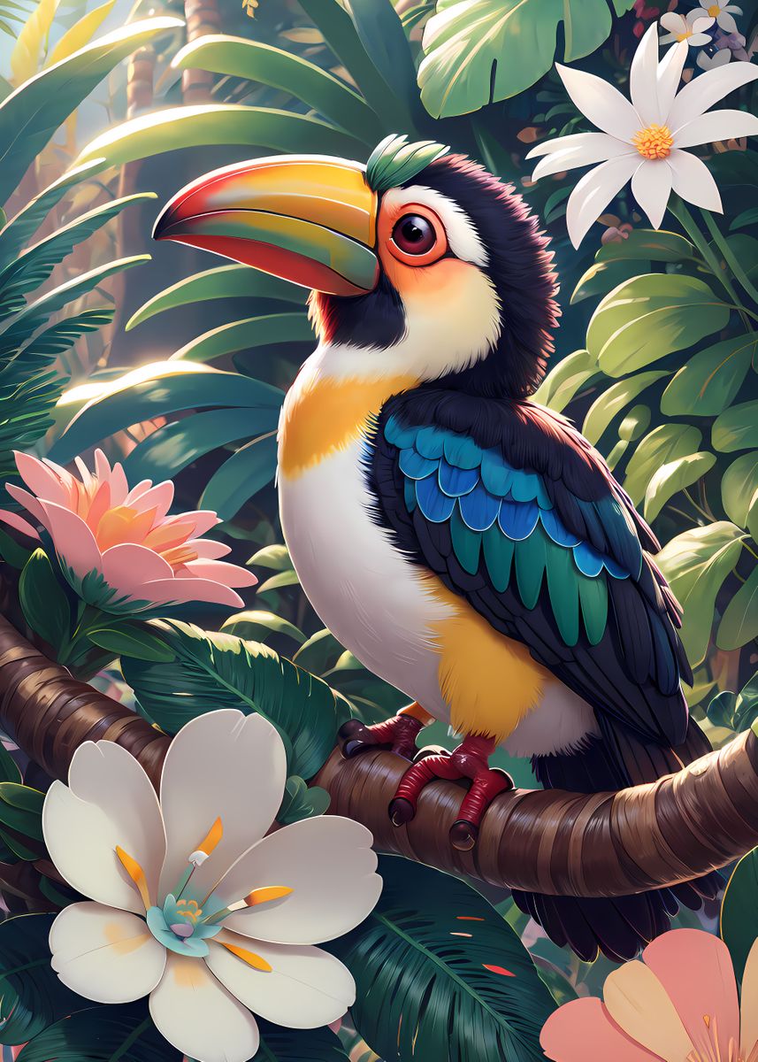 'Cute Toucan Baby Nursery' Poster by Ilythiadesignz | Displate