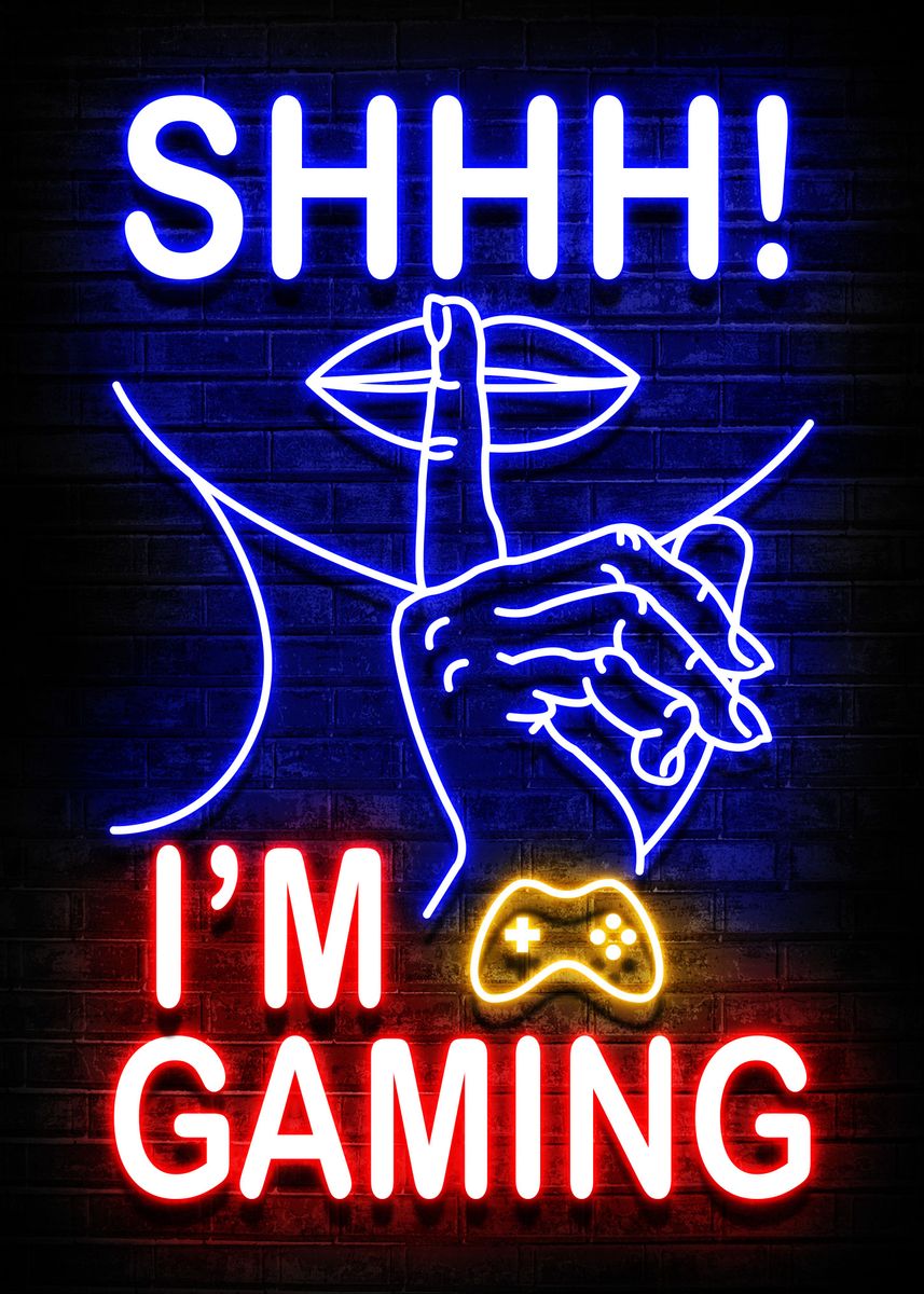 Art Poster Shhh! I'm Gaming