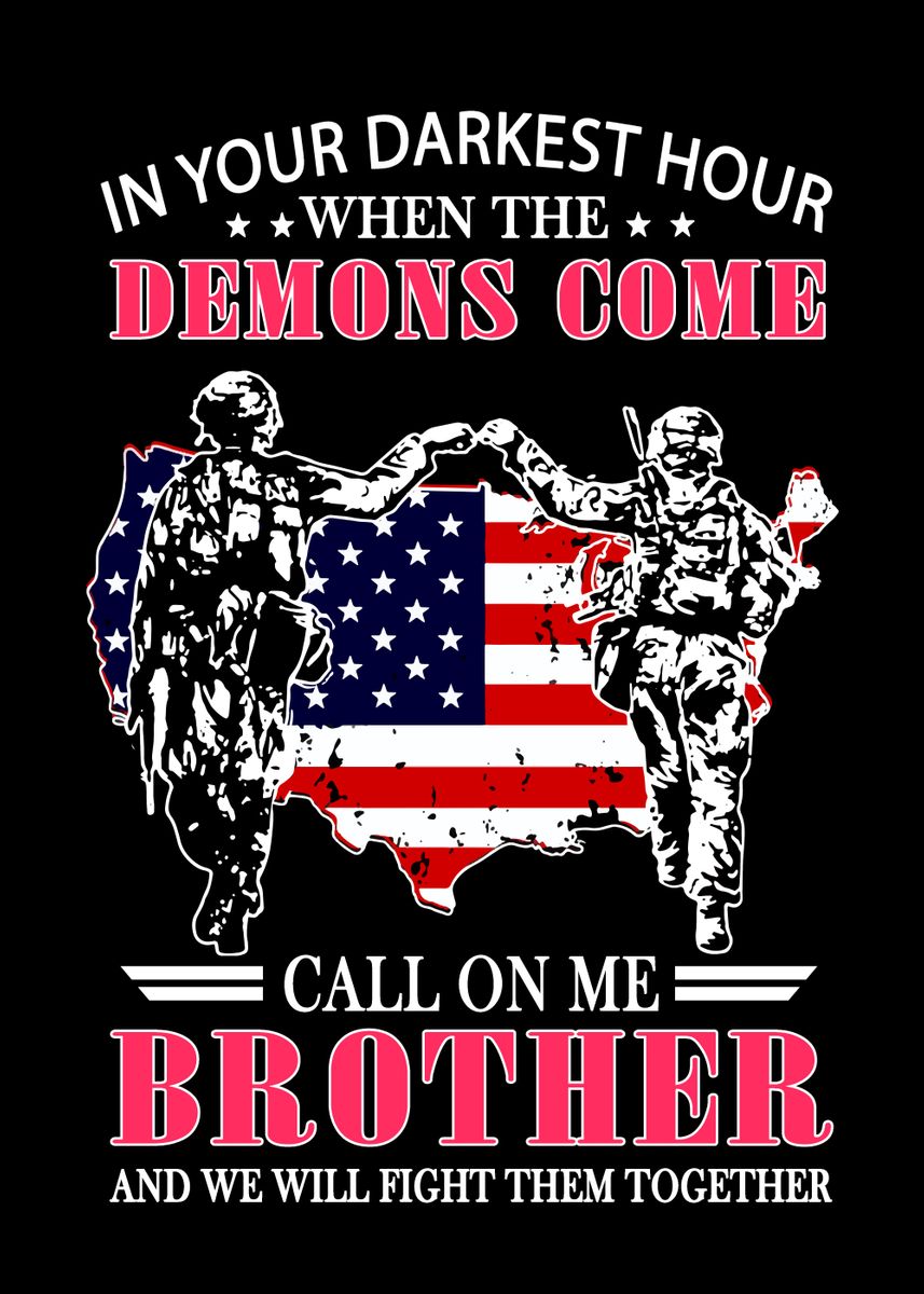 'When The Demons Come' Poster, picture, metal print, paint by Art Funny ...