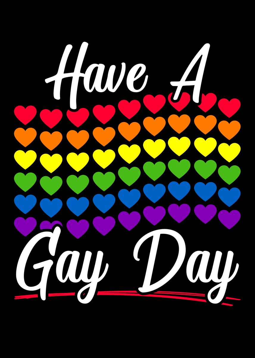 have-a-gay-day-lgbtq-poster-picture-metal-print-paint-by-nao