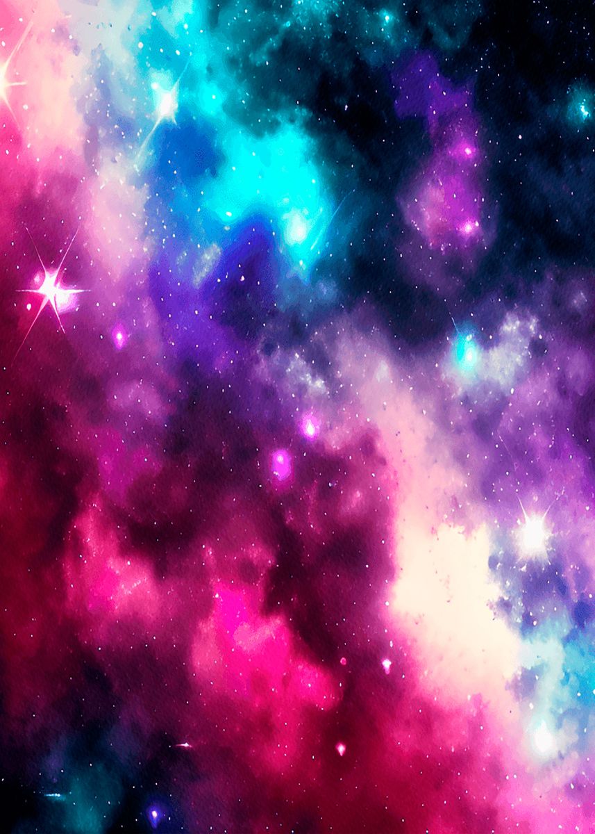 'Rich galaxy background' Poster by Elinnet | Displate