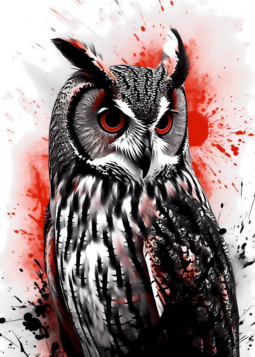 'long Eared Owl' Poster By Tortillachief 