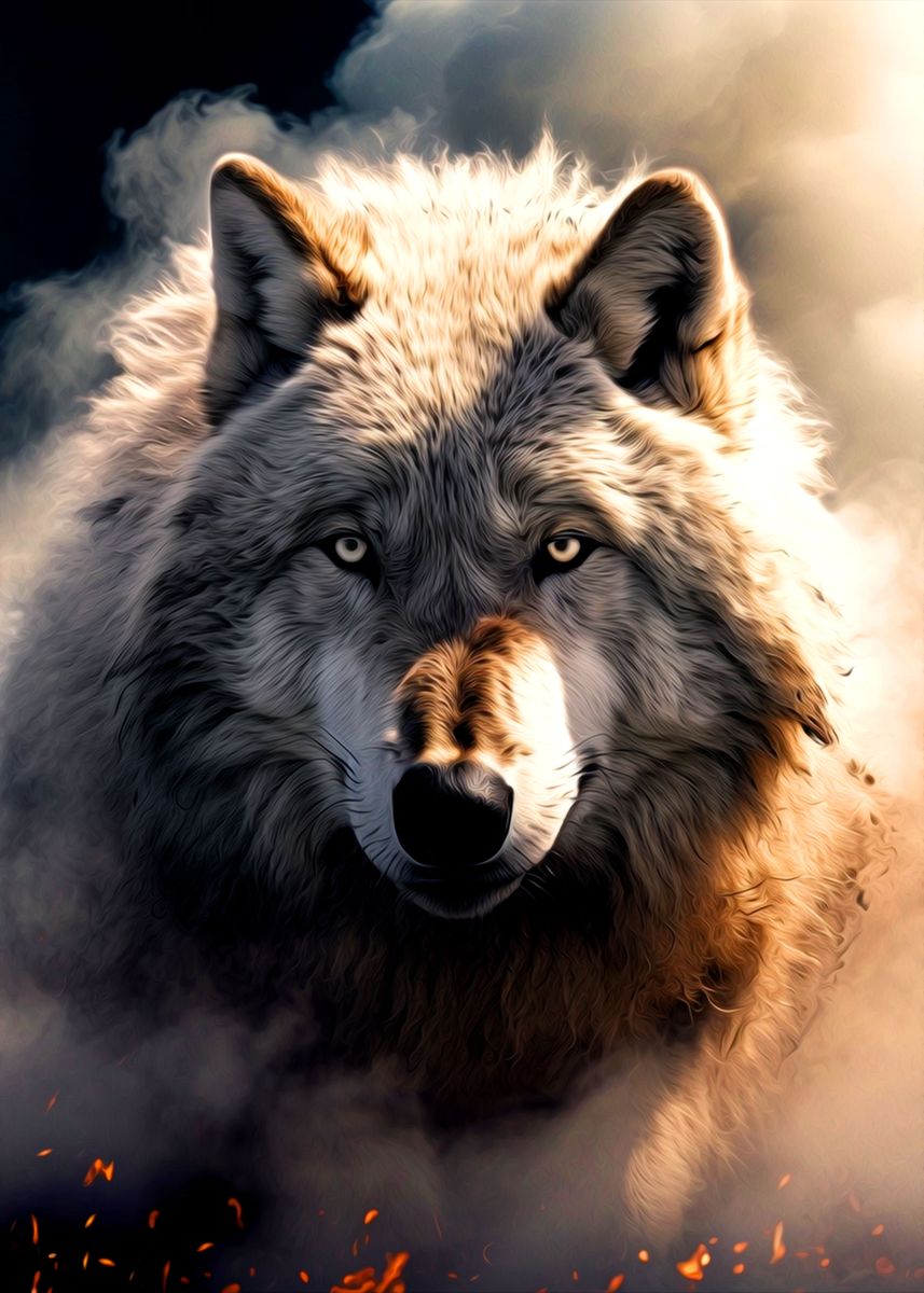 'Wolf' Poster, picture, metal print, paint by tona Billi | Displate