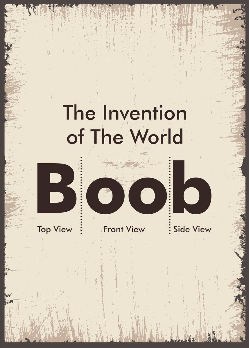 boob definition' Poster, picture, metal print, paint by Trending Displate  Posters