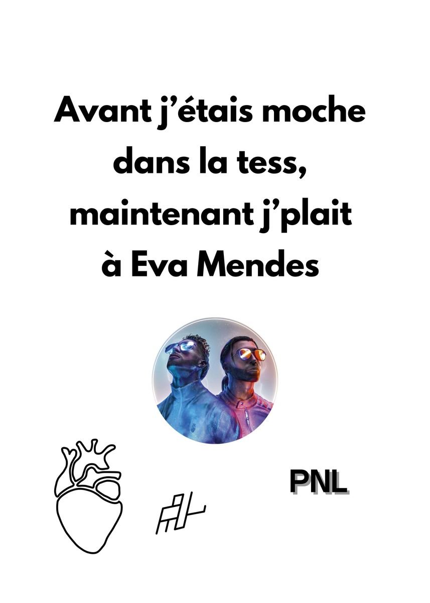 Affiche Album Dans la légende PNL -  France