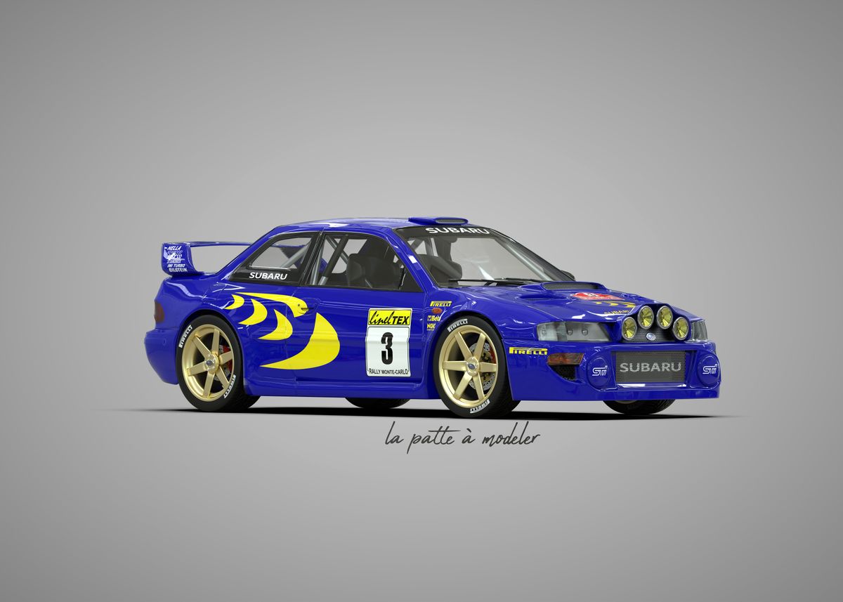 'Subaru Impreza WRC 98' Poster by LAPATTEAMODELER | Displate