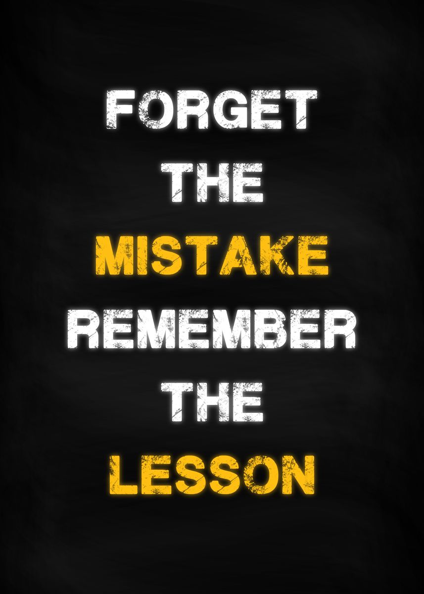 'Remember Lesson Success' Poster, picture, metal print, paint by ...