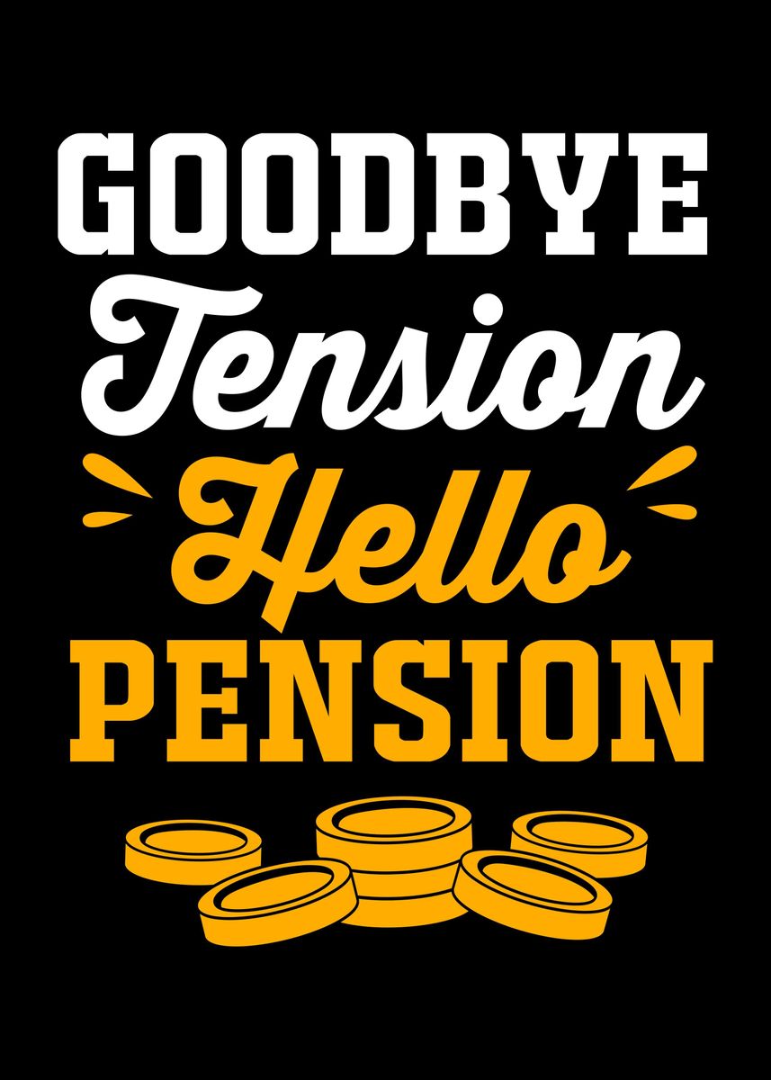 'Funny Pension' Poster by FunnyGifts | Displate