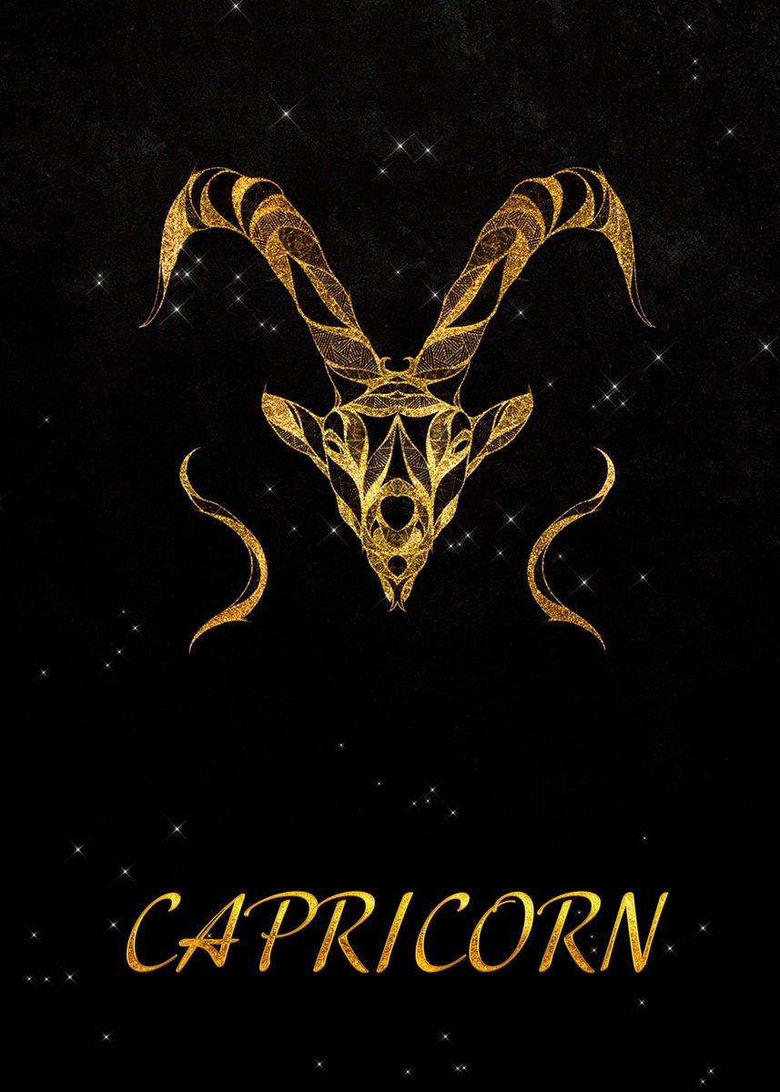 'Capricorn ' Poster, picture, metal print, paint by Day1bun Art | Displate