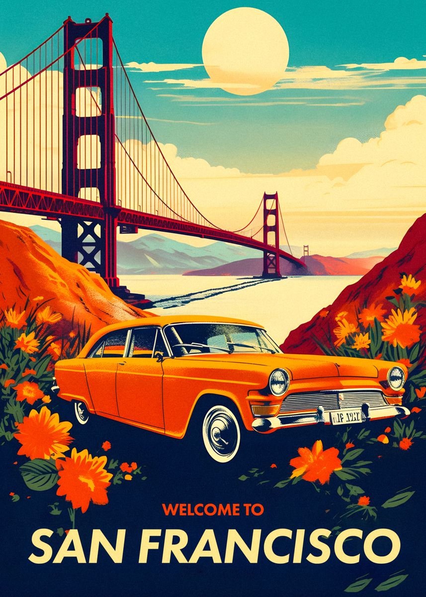 welcome-to-san-francisco-poster-picture-metal-print-paint-by