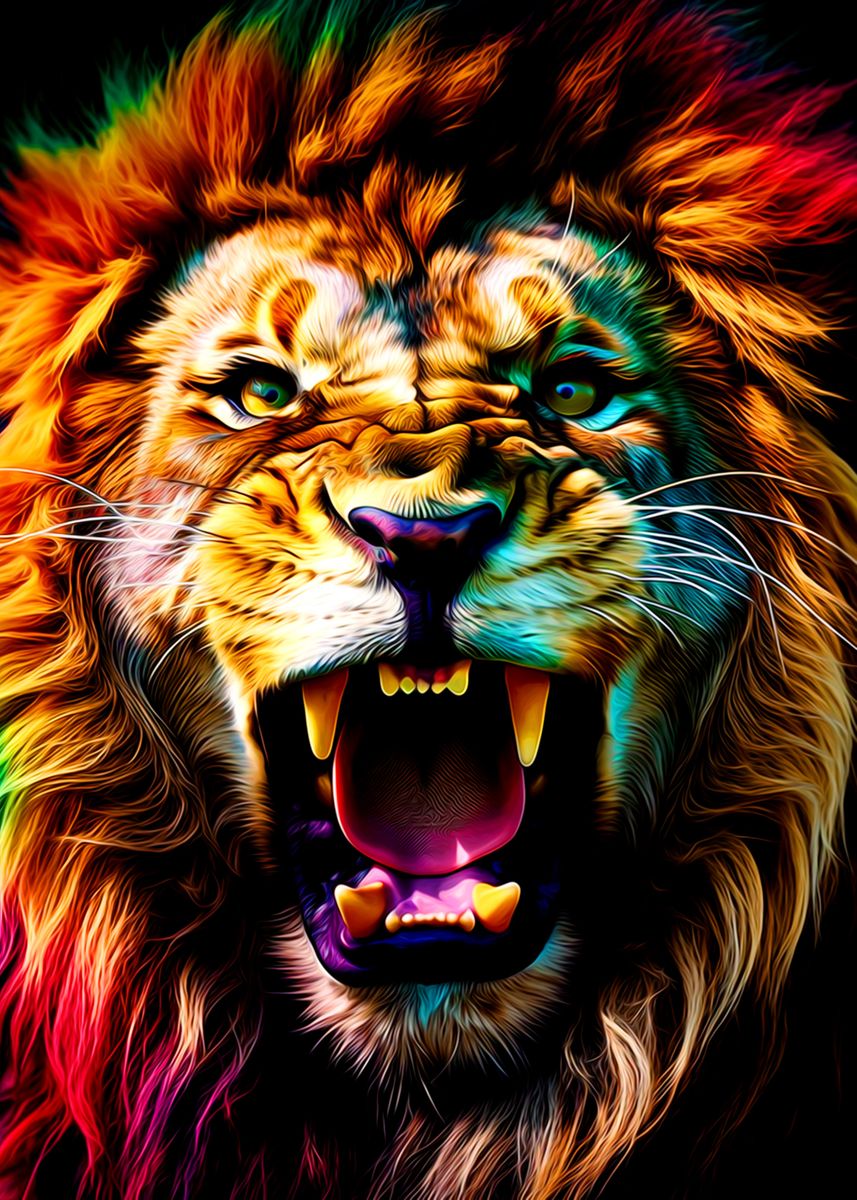 'Lion' Poster by bds land | Displate