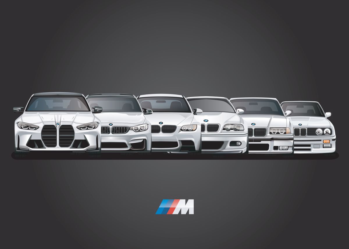 'BMW M3 Evolution' Poster by Conceptual Photography | Displate