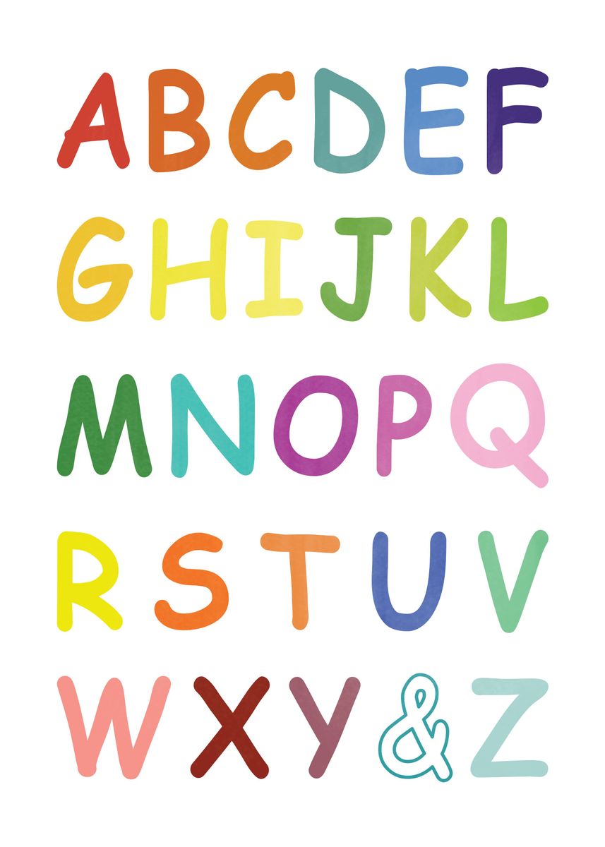 'ABC Alphabet Kids' Poster by MrTKBooker | Displate