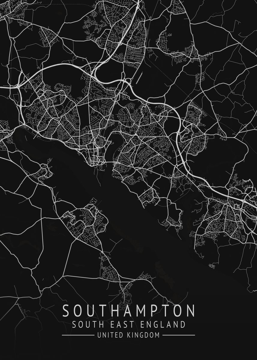 Southampton UK City Map Poster By Gigi Bgm Displate   6cd314b009979ec6ffcabfc055be8767 36e2fd4d4f40c18f99f1d6b96ce7ab13 