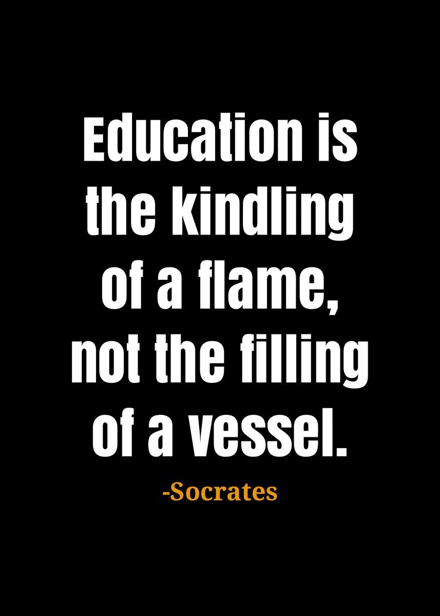 'Socrates quote' Poster, picture, metal print, paint by pus meong ...