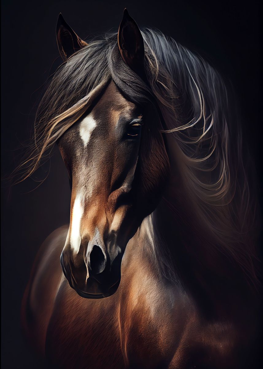 'Horse Beautiful' Poster by DecoyDesign | Displate