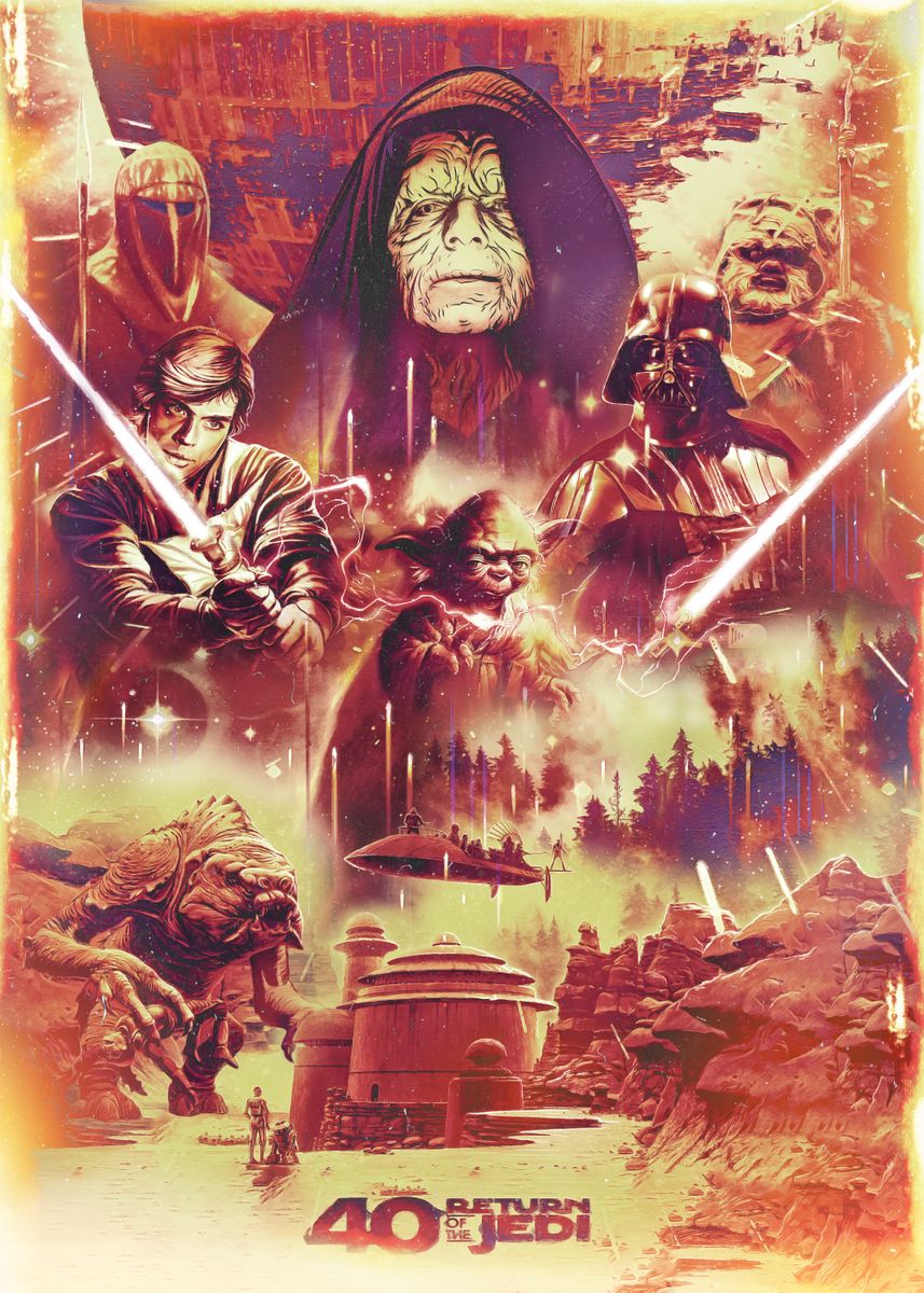 Poster Star Wars - 40th Anniversary Heroes