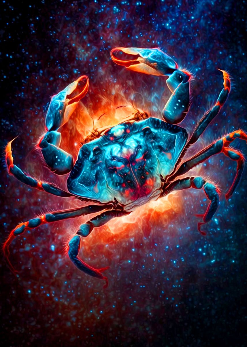 Crab Poster Picture Metal Print Paint By Tiker Arts Displate   076c3d1fc78445e6a9e845173a09ff58 B453822fccb3d34decaab325b7da7a20 