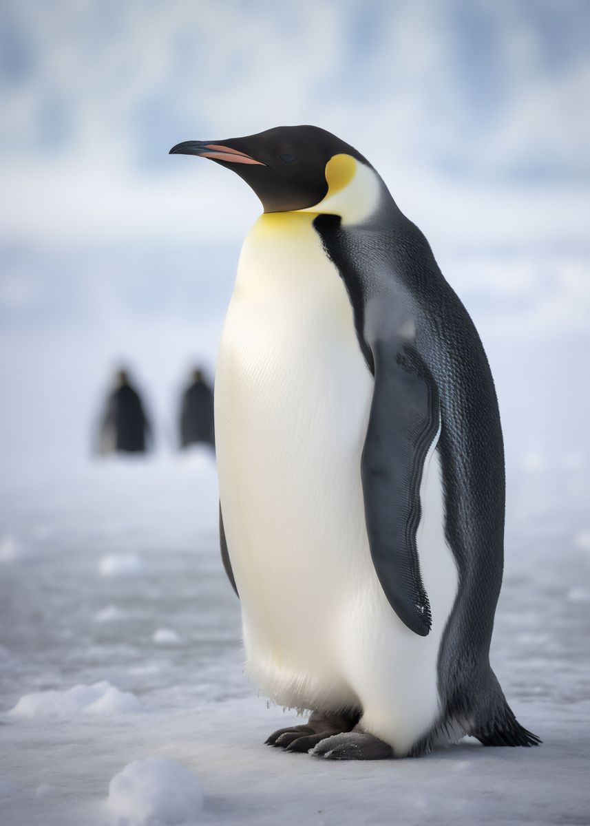 'Gorgeous Emperor Penguin' Poster, picture, metal print, paint by ...