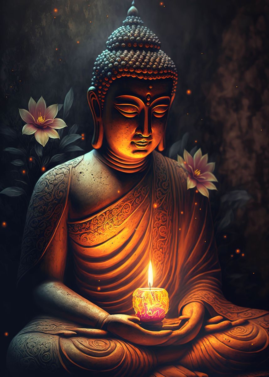 Buddha Beside Lotus Poster Picture Metal Print Paint By NeoRowe   B6ad61c2e818100acb699d13d4857454 15892a8c8852c95dd6d002b410a3de50 