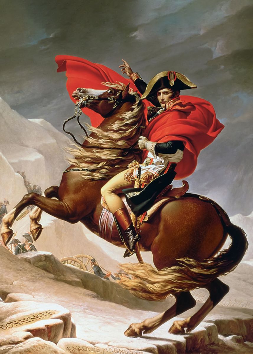 Napoleon Crossing The Alps Poster Picture Metal Print Paint By   Ddc815dfaa8acdca1a64559d42d02f17 05089f883da43e606278ff82d65e3bce 