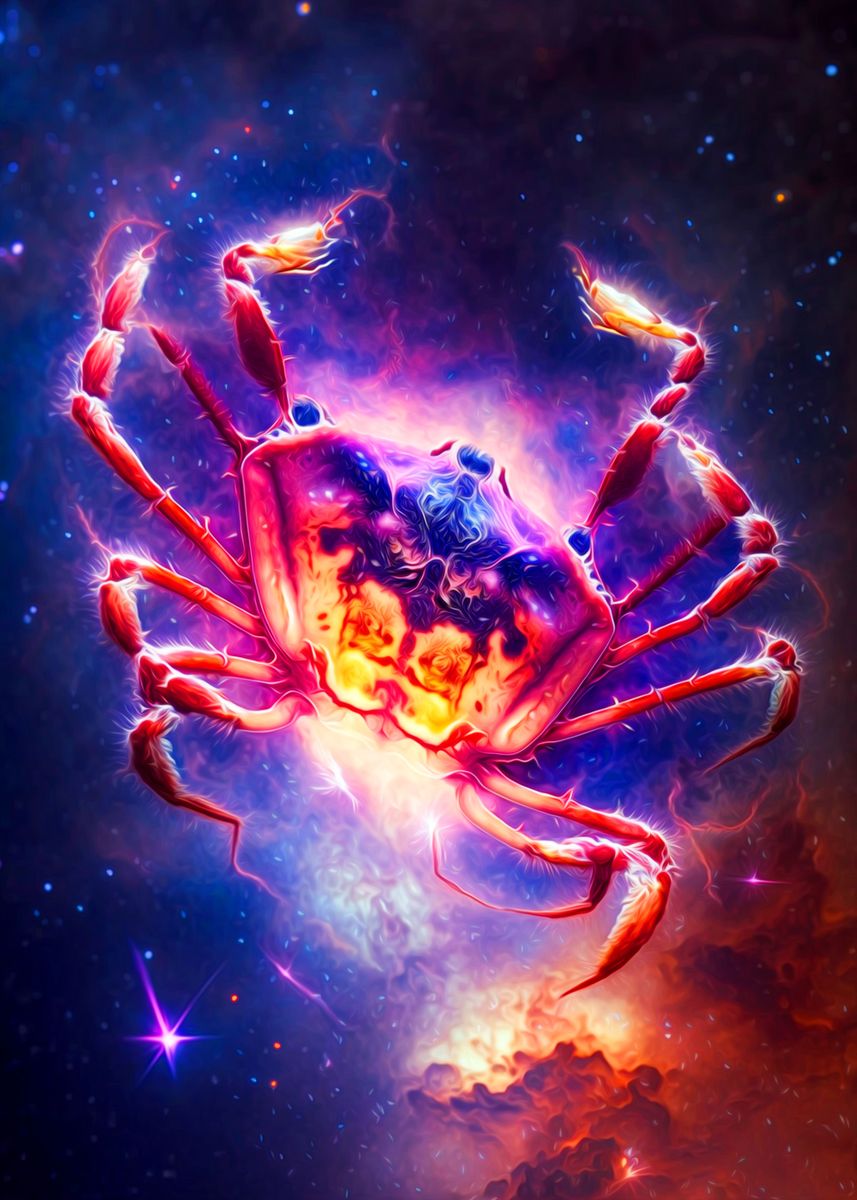 'Crab' Poster by Tiker Arts | Displate