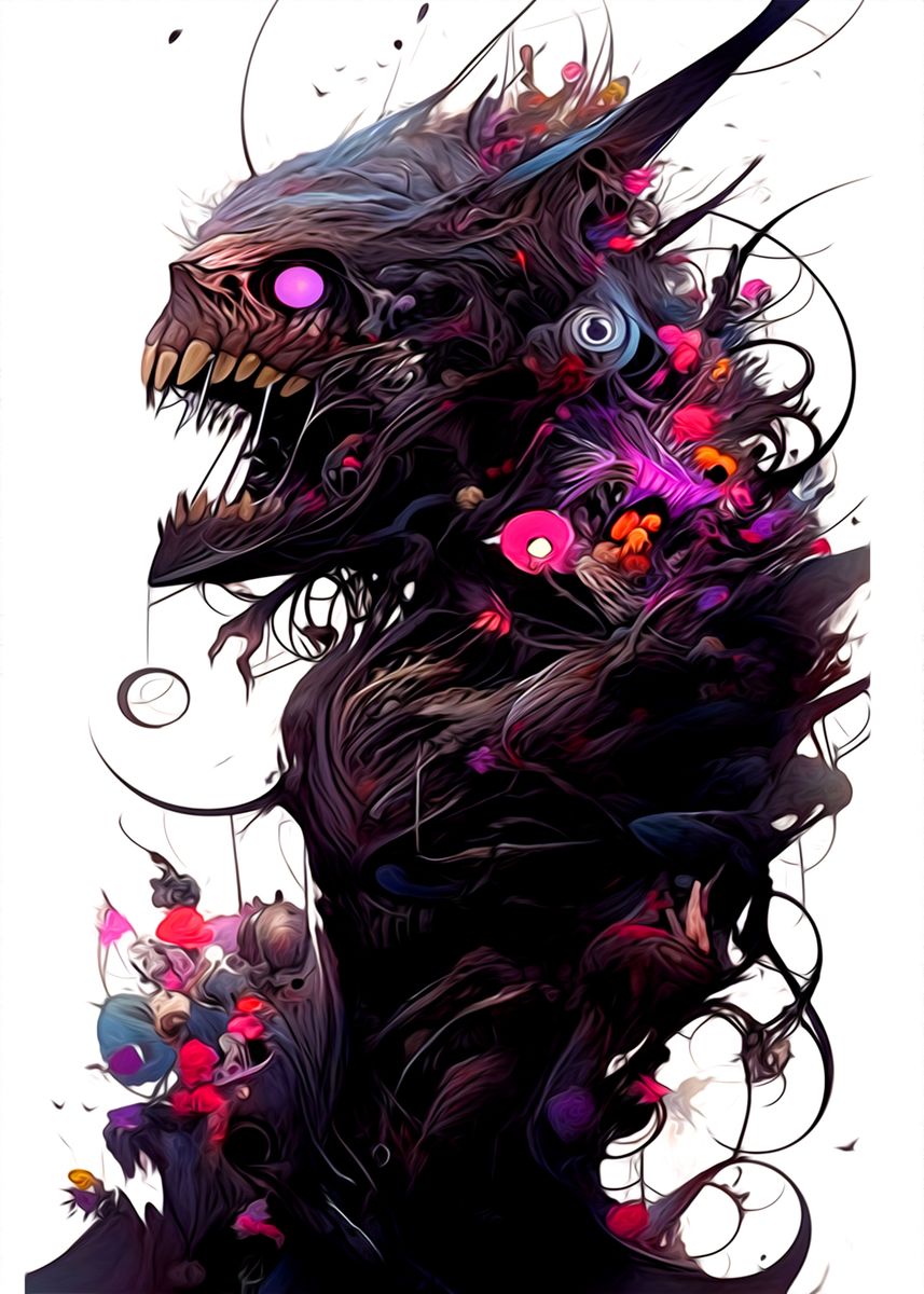 'Colorful Monster' Poster by nhatsk min | Displate