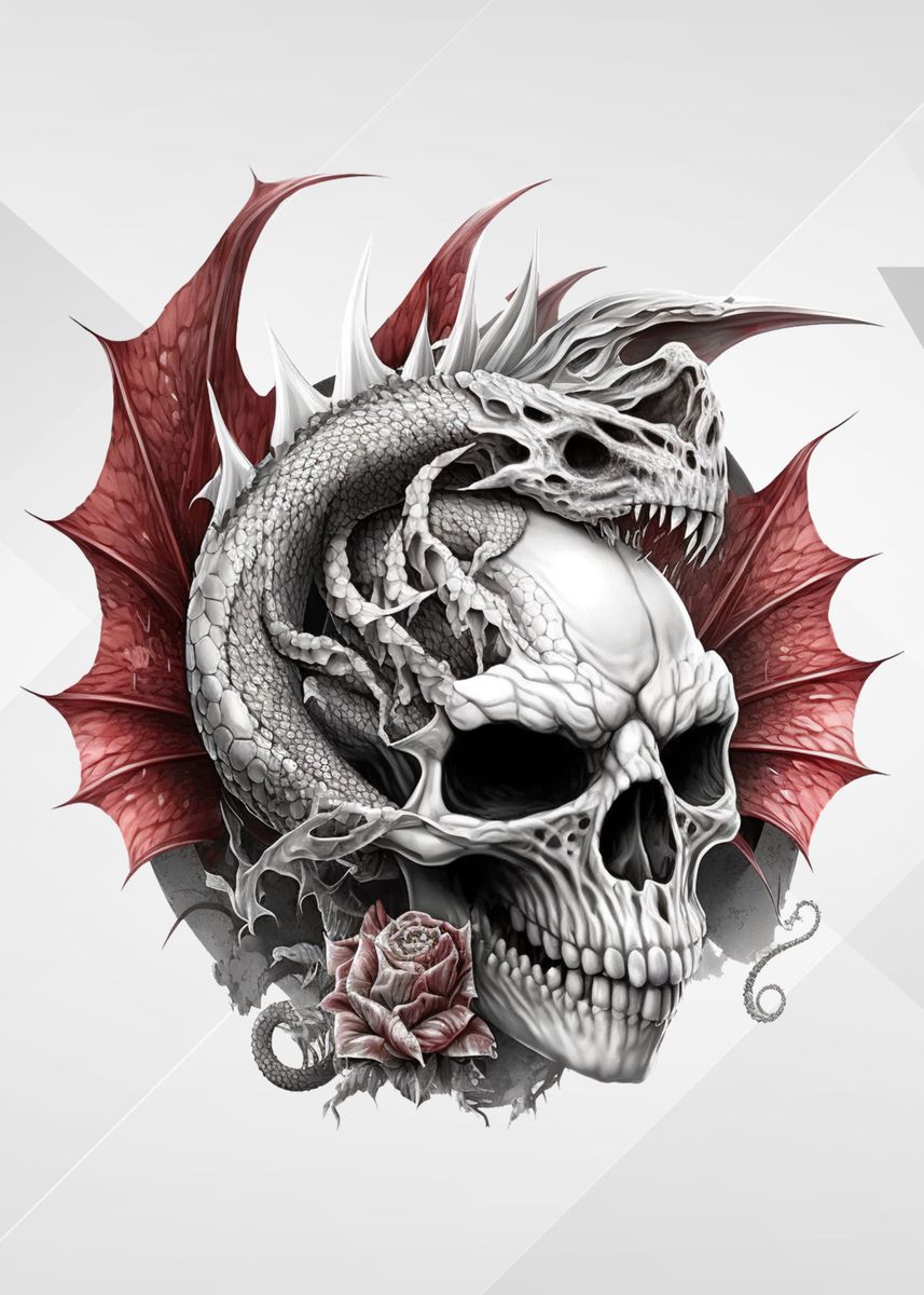 'The Last Dragon' Poster by TESSERACT ART  | Displate