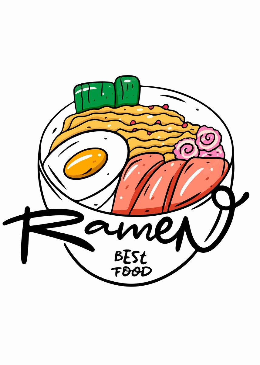 'Ramen Japanese Food' Poster by Nature Posters | Displate