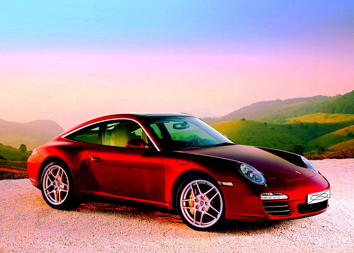 'Porsche' Poster by Marcel Lee | Displate