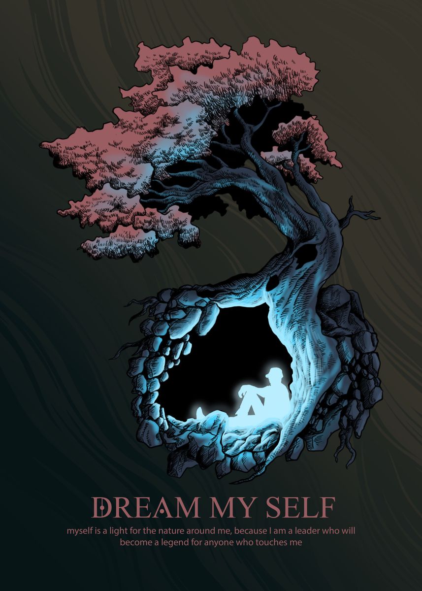 'DREAM MY SELF' Poster by masn  | Displate