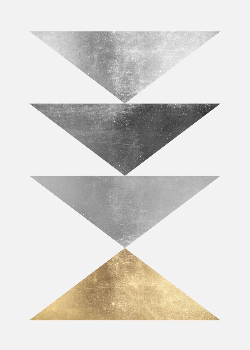 'Metal and gold art C' Poster by Vitor Costa | Displate
