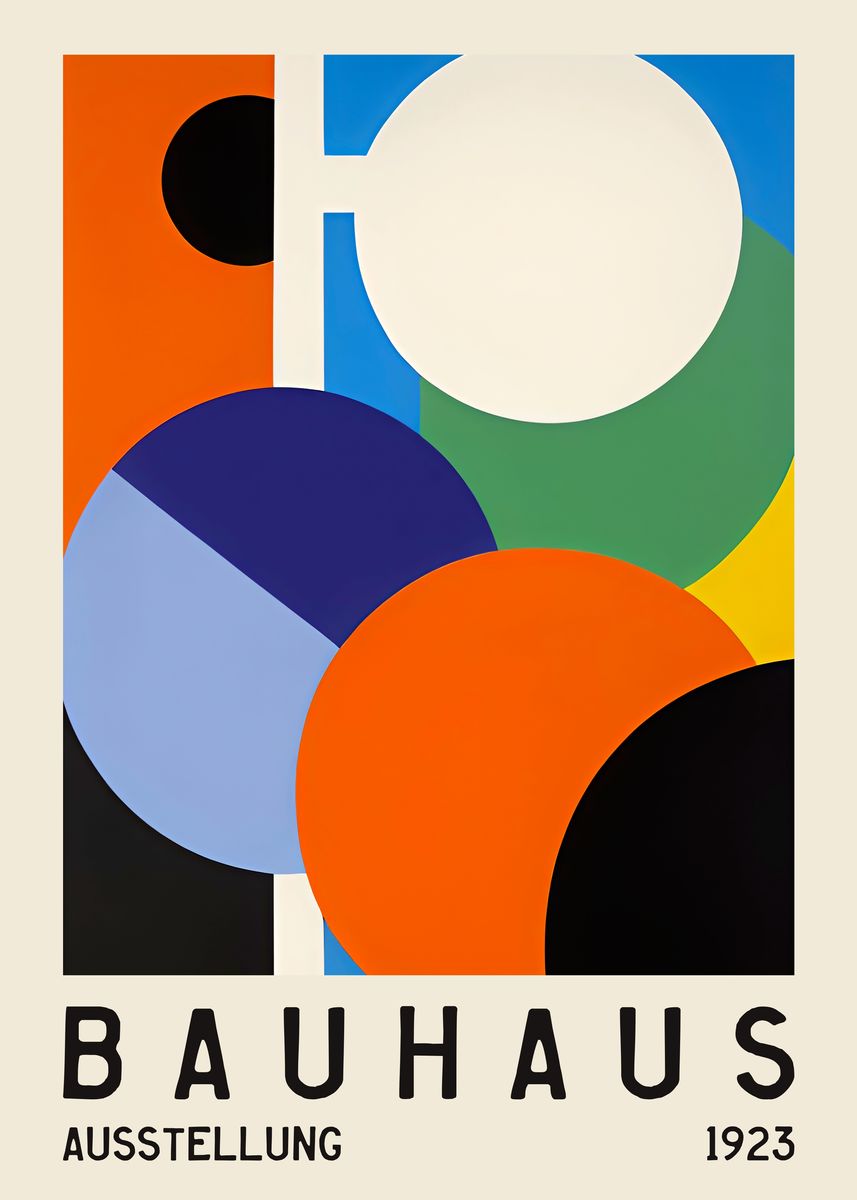 'Bauhaus 1923 Poster' Poster by BluePinkPanther  | Displate